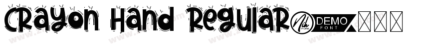Crayon Hand Regular字体转换